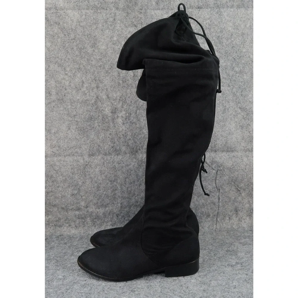 Steve Madden Shoes Womens 6.5 Boots Fashion Over The Knee Thigh High Tie Classic
